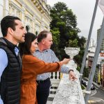 Marcus Buaiz e Wanessa Camargo visitam governador Casagrande