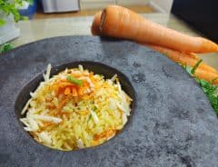 arroz cremoso com cenoura