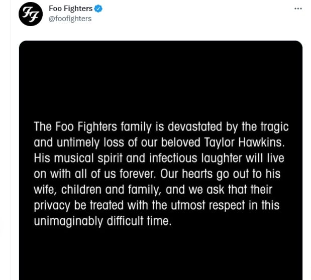 Após morte de baterista e show cancelado, Foo Fighters voltará ao Brasil  como atração do The Town em SP