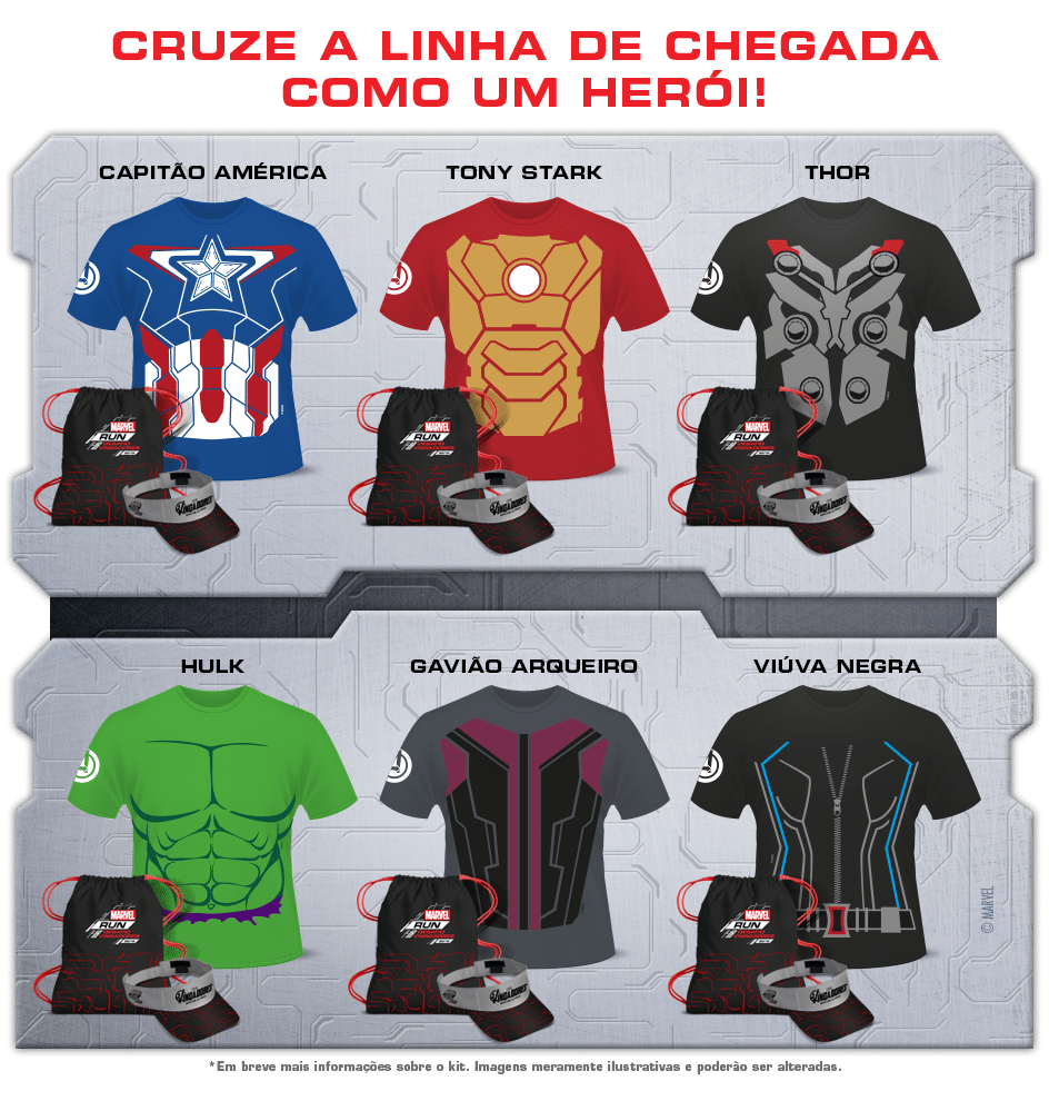 Marvel Run Desafio Vingadores Kit