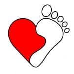 Heart-Foot-outline