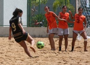 No 1º Desafio ES X RJ de Futebol de Areia Feminino, deu Rio de Janeiro. Botafogo 9 x 0 Guaraná. (Foto: Pauta Livre)