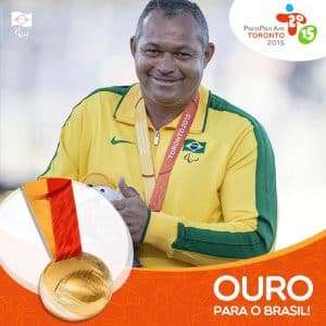 João dos Santos: ouro no lançamento de disco