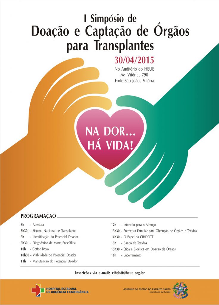 Cartaz do Simpósio_Doação e Captação de Órgãos para Transplantes